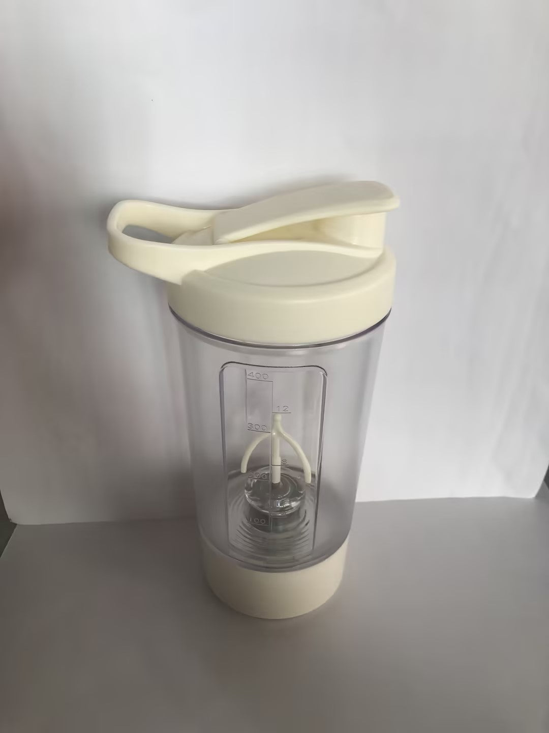 400ML 14Oz Electric Protein Powder Mixing Cup Automatic Shaker Mixer Shake Bottle Milk Coffee Blender Kettle Fro Gym 1200Mah