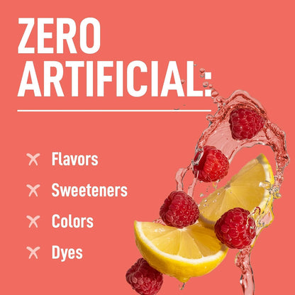 Electrolytes Powder – Raspberry Lemonade Flavor 50 Servings – No Sugar Hydration Supplement with Magnesium, Potassium, Sodium – Keto, Vegan, Fasting-Friendly, Zero Calorie Electrolyte Drink